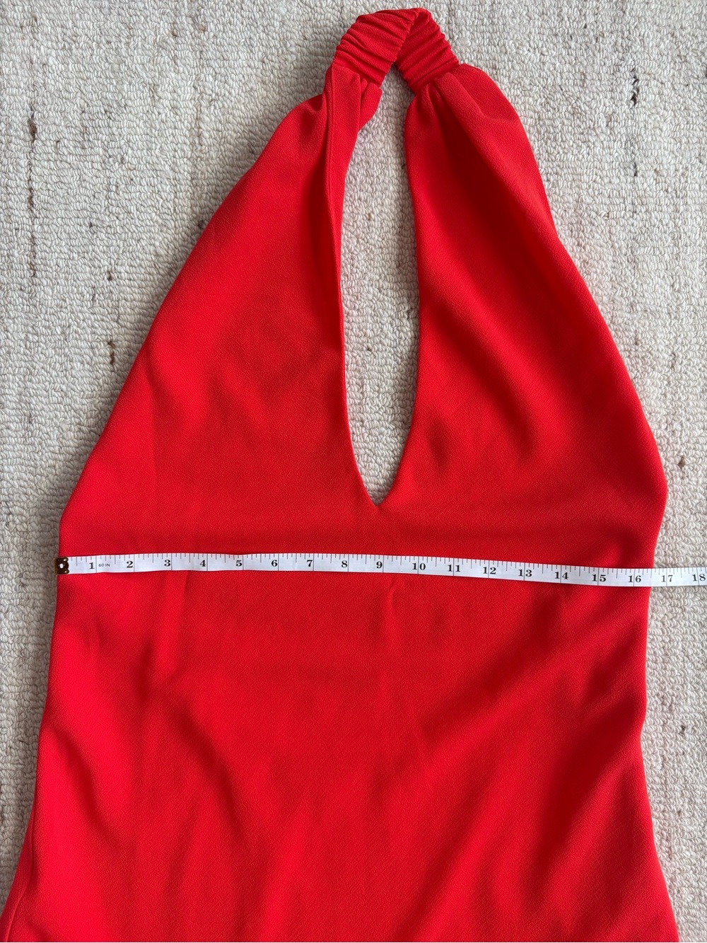 Show Me Your Mumu Revolve Jasmine Halter Mini Dress Bellini Orange - Size Small - Picture 11 of 11
